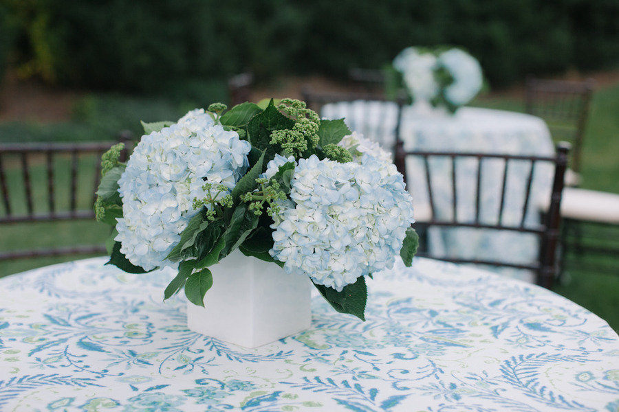 Centros De Mesa Y Arreglos Florales Con Hortensias Para Bodas