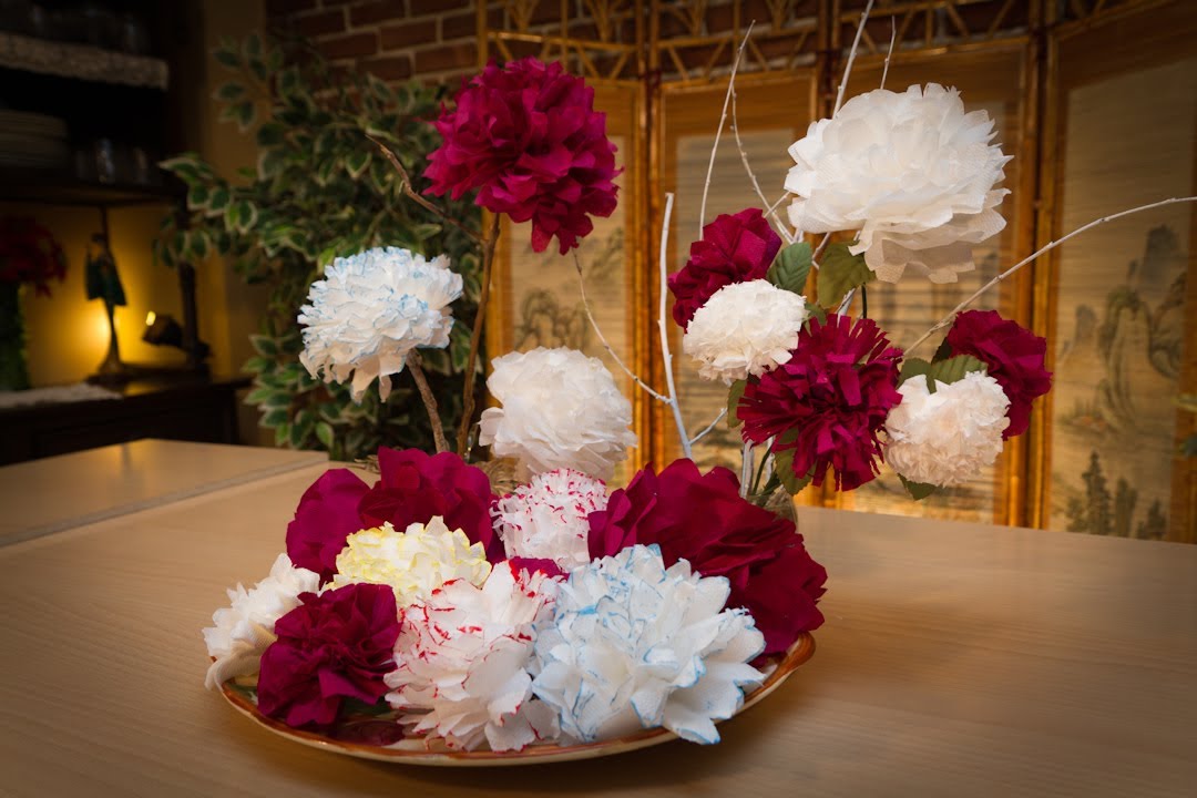 Centros de mesa con flores de papel espectaculares + Arreglos florales