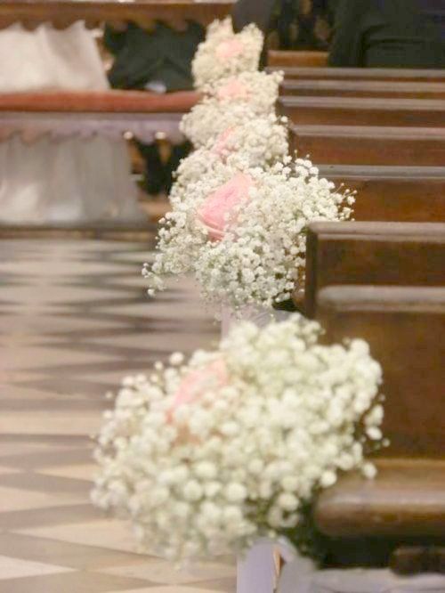 Centros de mesa y arreglos florales para bodas con Gypsophila Paniculata (  Velo de novia)