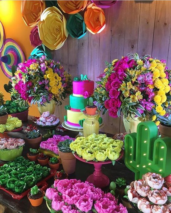  Centros de mesa Boda Mexicana   Arreglos florales y decoración